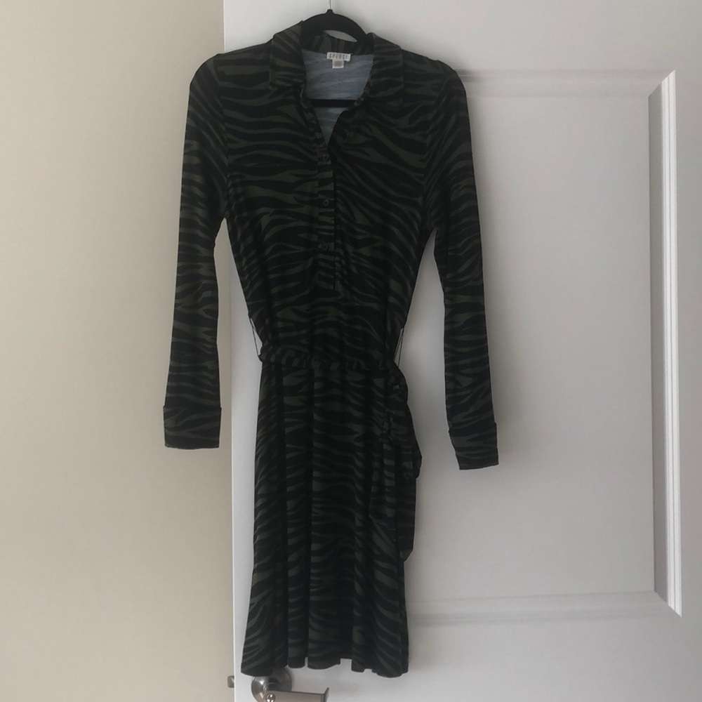 Tied waisted dress